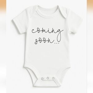 'Coming Soon' Pregnancy Announcement Onesie